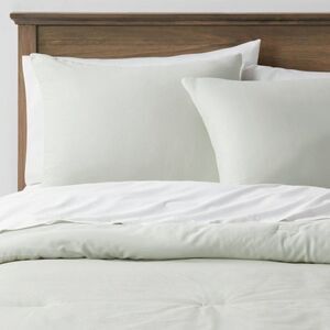 Threshold -  Sateen Comforter Set Quilted Year-Round  Sage
